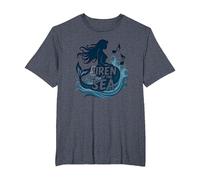 Siren of The Sea: Enchanting Mermaid Melody T-Shirt, Men's Big and Tall, Heather Blue, 2X Tall