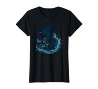 Siren of The Sea: Enchanting Mermaid Melody T-Shirt, Women, Black, L