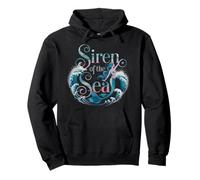 Siren Of The Sea Enchanting Mermaid Waves Pullover Hoodie