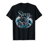 Siren of The Sea Enchanting Mermaid Waves T-Shirt
