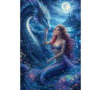Siren & Sea Dragon Notebook Enchanted Ocean Fantasy Journal: A Magical Lined Notebook Inspired by Myth, Fantasy & the Deep Sea