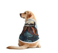 Siren Surrealism Dog Shirt Vest Dog Clothes- Breathable Cooling for Big Dogs, Sun Protection Comfort Wear for Golden Retriever, Husky, Alaska Outdoor Activities X-Large