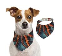 Siren Surrealism Pet Scarf Dog Bandanas Spring Summer Soft Cotton Puppy Scarfs Adjustable Accessories for Small Medium Large Girl Boy Pup Medium