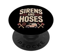 Sirens And Hoses Firefighter Ambulance PopSockets Adhesive PopGrip