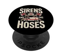 Sirens And Hoses Firefighter Ambulance PopSockets Adhesive PopGrip