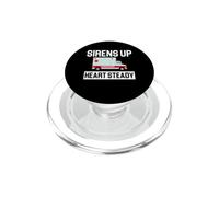 Sirens Up Heart Steady Ambulance Driver Funny EMT PopSockets PopGrip for MagSafe