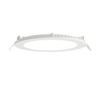 SIRIODISC 12W LED Round Recessed Ceiling Flat Panel Down Light Ultra Slim Lamp in Cool White 4000K for Commercial Lighting Office Corridors