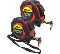 Sirius 2 Piece Professional Tuff Jack Tape Measure Set