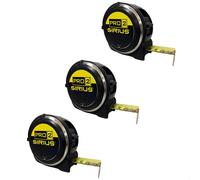 Sirius 3 Piece Pro 2 Tape Measure Set