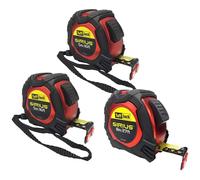 Sirius 3 Piece Professional Tuff Jack Tape Measure Set