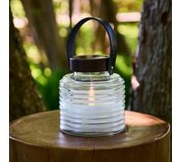 Sirius Aston Jar LED solar light, height 16 cm, black/brown, IP44