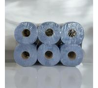 Sirius BCF1812E2 Centrefeed Rolls, 2-Ply, Blue (Pack of 6)