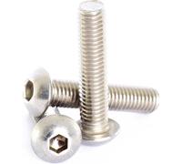 Sirius Button Head Socket Screws A2 304 Stainless Steel M4 30mm Pack of 1