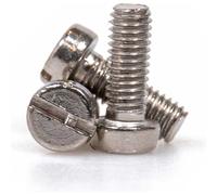 Sirius Cheese Head Machine Screw Slotted A2 304 Stainless Steel M6 10mm Pack of 1