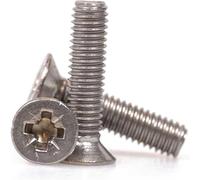 Sirius Countersunk Machine Screw Pozi A4 316 Stainless Steel M4 6mm Pack of 1