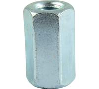 Sirius Hex Connector Nuts Bright Zinc Plated M6