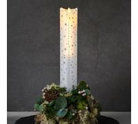 Sirius LED candle Sara Calendar, white/romantic, height 29 cm