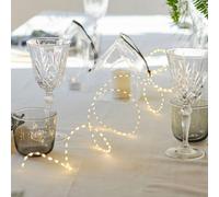 Sirius LED fairy lights Kiki, silver, 200 cm