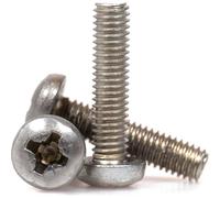 Sirius Pan Head Machine Screw Pozi BZP M5 12mm Pack of 1