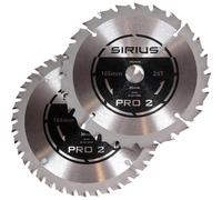 Sirius PRO2 2 Piece 165mm Cordless Circular Saw Blade Set