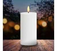 Sirius Sille LED candle, solar-powered, height 15 cm, white, IP44