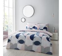 Sirkel Geo Duvet Cover Blush Double