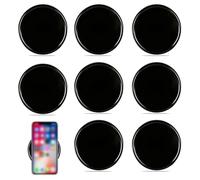 SIRLOMU 8 Pack Car Anti Slip Mats Washable Silicone Mats Double Sided Adhesive Anti Slip Mats Suitable for Dashboards and Mobile Phones (8cm)
