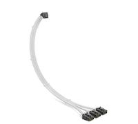 Sirlyr 90 Degree Connector PCIE 5.0 Power Supply, 3 x 8 Pin Modular Cable, Sleeved 16 Pin GPU Cable 12VHPWR Cable for RTX3090Ti 4080 4090 Compatible ASUS, EVGA, Seasonic Modular Power Supply, White