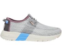 HEYDUDE - Women's Sirocco Sport Stripe Sneaker Shoe - Trainers with Easy-on Lace System, Grey, 5 UK