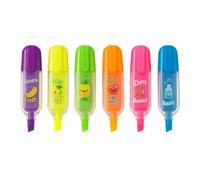 SIROCO Pack of 6 Mini Scented Highlighters Assorted Colours Compact Format