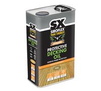 Siroflex SX Protective Decking Oil Pine 5L The Ultimate Protection | Water-Repellent Timber Treatment for Decking - Nourishes & Enhances Wood - Tough, Durable Finish