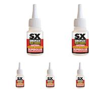 Siroflex SX Trade Strength Superglue, An Ethyl Cyanoacrylate Adhesive Which Has Been Developed For The Bonding of Most Rubbers and Plastics Such As PVCu, Size 20gm, Colour Clear (Pack of 5)