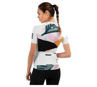 Siroko M2 Pinerolo Short Sleeve Jersey White 2XS Woman 2XS White / Green / Pink