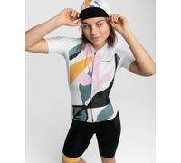 Siroko M2 Pinerolo Short Sleeve Jersey White Green Pink Women - XS