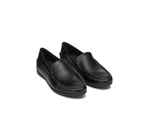 Siron Grained Leather Loafers Black