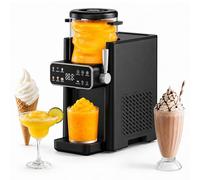 SiroSage Slushie Machine, Slate, No Ice Needed Frozen Drink Maker with 6 Preset Modes, Auto-Clean Function and LED Display, Ideal for Margaritas, Frappés, Milkshakes,Graphite Black,1 pack