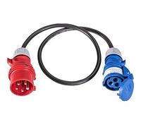 SIROX® Adapter Cable CEE 5-Pin to CEE 3-Pin 16 A 3 x 2.5 mm² 1 m Black