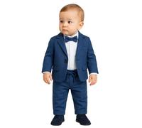 SIRRI Baby Boys Textured Slim Fit Suit 4-Piece Ring Bearer Set (Newborns to 24 Months)