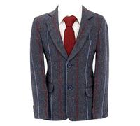 SIRRI Baby Boys Tweed Herringbone Check Blazer Formal Wedding Dinner Birthday Winter Suit Jacket