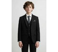 SIRRI Boy's 7 Piece Self-Patterned Formal Suit Set in Black | Size: 10 Years SIRRI Black 10 Years