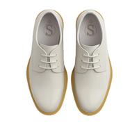 SIRRI Boys Derby Patent Formal Dress Ivory Shoes Lace Up Wedding Prom Footwear Size Youth 6