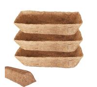 Sirseon 3 Trough Planter Liners 24/30" Window Box Liners Replacement Wall Trough CoCo Liner, Manger Coco Liner, Trough Coco Fiber Replacement Liner, Wall Planter Liner Coco Coir Pots For Outdoor