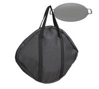 Sirseon Cast Iron Skillet Travel Bag | BBQ Grill Pan Pouch - Waterproof Camping Round Travel Carry Bag Cast Iron Skillet Storage Bag with Handle for Outdoors