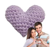 Sirseon Cute Crocheted Heart,Handmade Portable Pocket Hugs Soft Crocheted Hearts - Knitted Heart Cute Small For Kids Friends Family