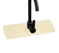 Sirseon Drip Mat for Sink, Tap Mat, Kitchen Sink Area, Tidy Splash Silicone, Kitchen Sink with Round Hole Splash Guard for Kitchen, Bathroom, Laundry Room