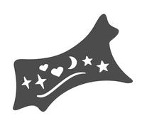 Sirseon Eyeshadow and Eyeliner Stencil Pad, Silicone Eyeliner Tool Helper, Soft Precision Eyeliner Tool - Reusable Cleaning Wipes in Winged Tip Look, Slant Design