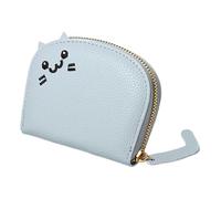 Sirseon Pouch Wallet - Credit Card Holder with Zipper | Portable Wallet Zip Card Case, Cartoon Cat Small Change Purse for Coin, Change, Card