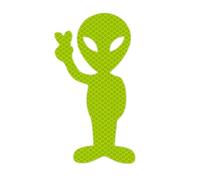 Sirseon Reflective Safety Sticker, Reflective Car Sticker, Reflective Sticker Alien Car Sticker, Funny Car Sticker, Reflective Car Sticker for Backpacks, Helmets