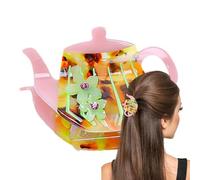Sirseon Teapot Hair Claw Clips - Anti-Skid Hair Jaw | Strong Grip Hair Barrettes, Hair Accessories, Small Claw Clips for Long Hair