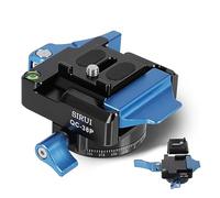 SIRUI 38mm Square Quick Release Plate with 360° Rotating Panoramic Head, Camera Mount Adapter with 1/4" and 3/8" Thread, Quick-Release Attach Plate for Tripod Monopod DSLR Stabilizer, QC-38P